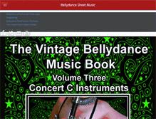 Tablet Screenshot of bellydancesheetmusic.com